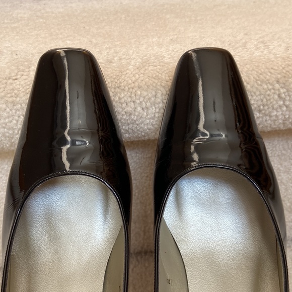 harvey black patent leather pumps / heels - Picture 8 of 12